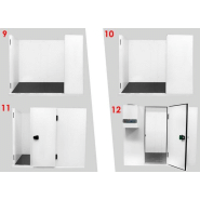 Chambre froide positive 210 x 210 cm avec sol_9