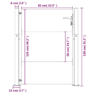 Vidaxl portail de jardin 105x130 cm acier corten 153264_9