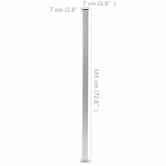 Vidaxl ensemble de clôture wpc 5 carré 872x187 cm marron 3053265_9