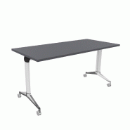 Table à plateau rabattable NET - Mobel Linea - Blanc 9010, 120, Anthracite_9