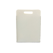 Sac à provisions en feutre RPET personnalisable - Impression quadri sur le devant et le dos - Avec poignées découpées, soufflet et étiquette RPET_9