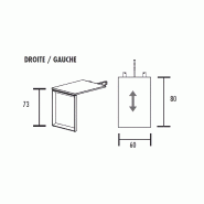 Bureau individuel avec retour piètement fermé So Sierro_9