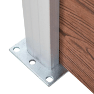 Vidaxl clôture de jardin wpc 1564x186 cm marron 3053214_9