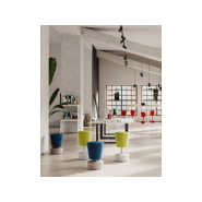 Tabouret haut flexible et contemporain - siège généreusement rembourré - MICKEY_9