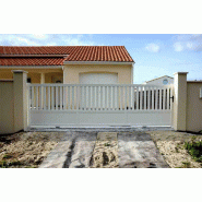 Portail coulissant semi barreaudé - 3750 / 1700_9