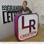 Tables basses et Comptoirs en polystyrène - Polystyrène Blanc (Fabrication en 5 jours ouvrés + Livraison)_9