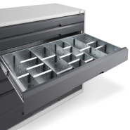 Armoires et meubles de rangement robustes pour ateliers et garages - Gamme Verso - acier soudé et modulables_9