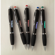 Stylo à bille stylet avec grip en caoutchouc - Led lumineuse pour gravure - Encre bleue_9