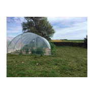 Serre de jardin avec aérations latérales et pieds droits de  0,50 m de haut - GOTHIQUE_9