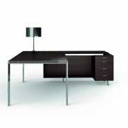 Bureau de direction en bois X7 avec retour et caisson porteur 4 tiroirs - Référence X7C01_SELECTION - Fabricant QUADRIFOGLIO_9