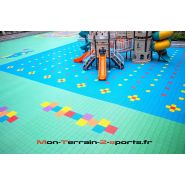 Dalle personnalisable à surface très douce pour aires de jeu - SOFT KIDS - 50 coussins en plastique PET, résistante au froid et au soleil_9