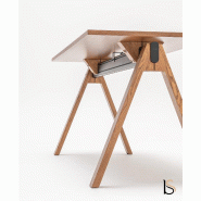 Table haute Viga - MDD - Non, 180, Placage chêne cuivré_9