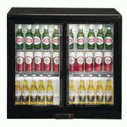 Arrière-bar deux portes coulissantes série G noir 198L GL010 Polar_9