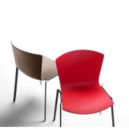 Chaise empilable SLAM - Polypro, bois ou tapissée - Design intemporel et accessoires fonctionnels_9