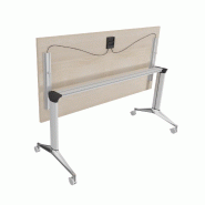 Table à plateau rabattable NET - Mobel Linea - Blanc 9010, 120, Blanc_9