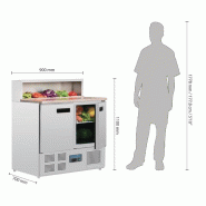 Comptoir de préparation réfrigéré à pizzas 288L Polar Série G G603 Polar_9