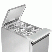 Saladette réfrigérée à capot et dessus planche à découper - 1 porte_9