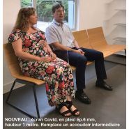 Banc ILDU avec barres d'union en aluminium peint