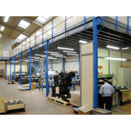 Plate-forme - Mezzanine industrielle démontable et réutilisable pour l'optimisation des surfaces des ateliers ou entrepôts Plate-forme - Mezzanine industrielle démontable et réutilisable pour l'optimisation des surfaces des ateliers ou entrepôts