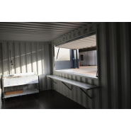 Container bar / snack modulable et robuste, idéale pour créer un espace de restauration convivial et professionnel - Eurobox_9