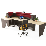 Banque d'accueil fonctionnelle et lumineuse - ATLAS - Design épuré avec éclairage LED et configurations modulables_9