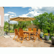 Table de jardin orlando bois d'eucalyptus – MTF – rectangulaire – 2nab2165_9