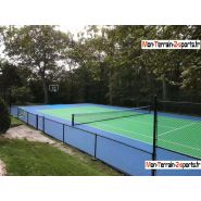 Dalle personnalisable DOUBLE-SPIN PRO - Réduction phonique et amorti pour terrains de sport de raquettes_9