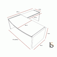Bureau de Direction d'angle Status - MDD - 170, Chêne Canadien, Droite_9