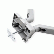 ROLINE Support double LCD, fixation sur bureau, vérin à gaz, 5 articulations, 17-23