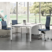 Bureau de direction en mélamine ou verre laqué - Charmant, rigoureux et simple - X8_9