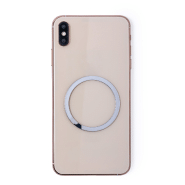 Chargeur sans fil magnétique rapide 10W - Boîtier en bambou avec témoin LED et anneau métallique_9