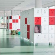 Vestiaires compacts TASK - en demi-cases - 2 portes par colonne - largeur 30 ou 40 cm_9