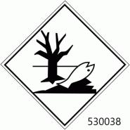 Étiquette matières dangereuses - 530037 – 10 x 10 cm - 