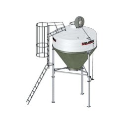 Silo d'aliment d'élevage à cône axial translucide - Ø1900 ou Ø2325 - Capacité 3.5, 5, 6.3 et 8m3 - Babystar 320 & 700