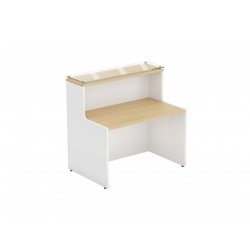 Banque d'accueil classique et fonctionnelle WELLO - Modules personnalisables et finitions modernes