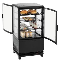 Mini-vitrine réfrigérée 64L2T noire 700358GV1 Bartscher