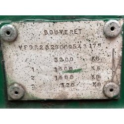 BOUVERET r23200 remorque porte engin 2 essieux 3,2t
