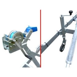 7m80-2m20 2x1500kg- 3000 kg - VLEMMIX - Remorque Porte-Bateau