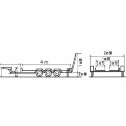 Moiroud TR3500 Remorque porte-engins 3,5T 3 essieux neuve MOIROUD