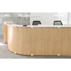 Banque d'accueil fonctionnelle et esthétique - Modules conformes aux normes européennes - Large choix de coloris et tailles