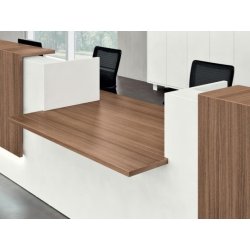 Banque d'accueil en bois Z2 - Modulable, éclairage LED et finitions personnalisées