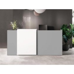 Banque d'accueil contemporaine FUNNY - Éclairée LED, design moderne et personnalisable