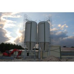 Silo d'aliment d'élevage à cône axial sortie Ø700 - Capacité 5.5 à 50m3 -  Ø2325 à Ø3000 - Silo Gâtine 700