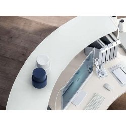Banque d'accueil modulaire GLASS - Design moderne avec modules personnalisables et finitions variées