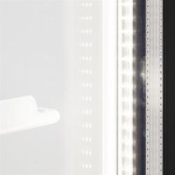 Vitrine réfrigérée FSC - 2 ou 3 portes avec caisson lumineux - Finition blanc ou noir - Réf : FSC891H