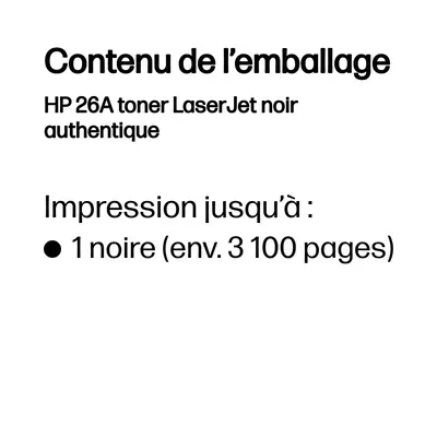 HP 26A toner LaserJet noir authentique_1