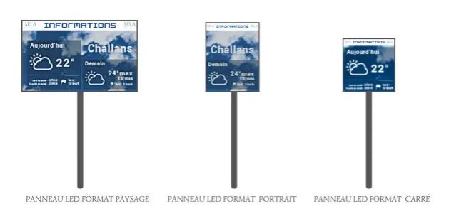 Panneaux LED d'informations pour mairies_1