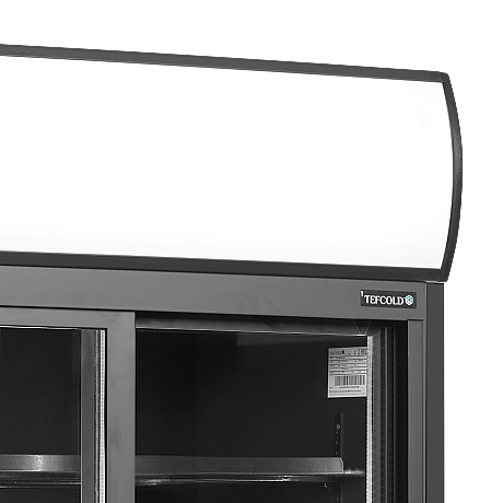 Vitrine réfrigérée noire Noir RAL9005 - 462 L | Tefcold - FSC891SBlack_1