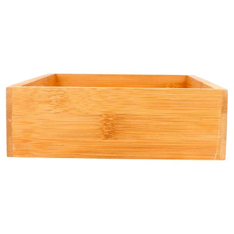 Boîte de présentation pour buffet en bambou naturel 15,5x23x5cm_1