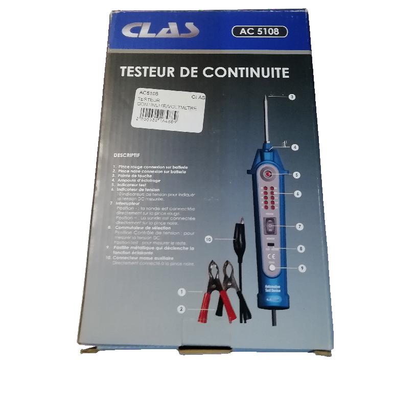 CLAS - TESTEUR CONTINUITÉ, VOLTMÈTRE - AC 5108_1